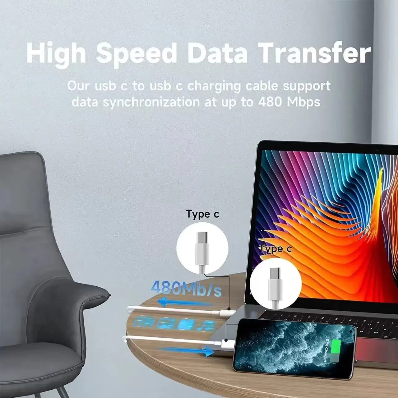 Câble de Charge Apple USB Cimage 4