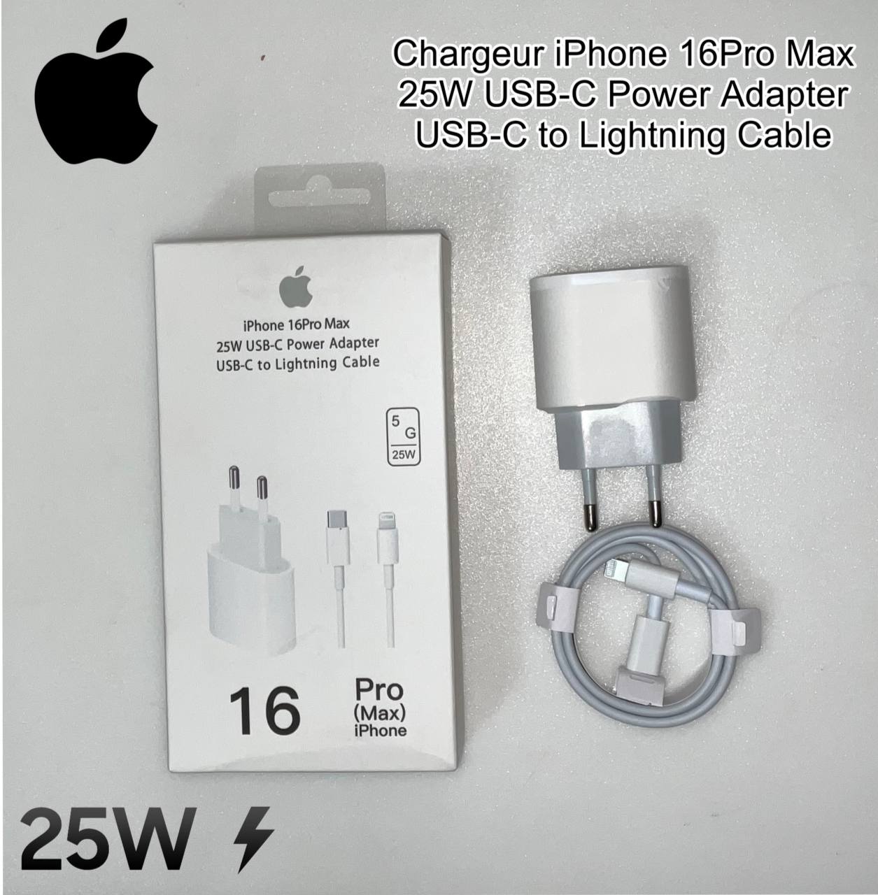 Chargeur Rapide 25W USB-C pour iPhone 16 Pro Maximage 4