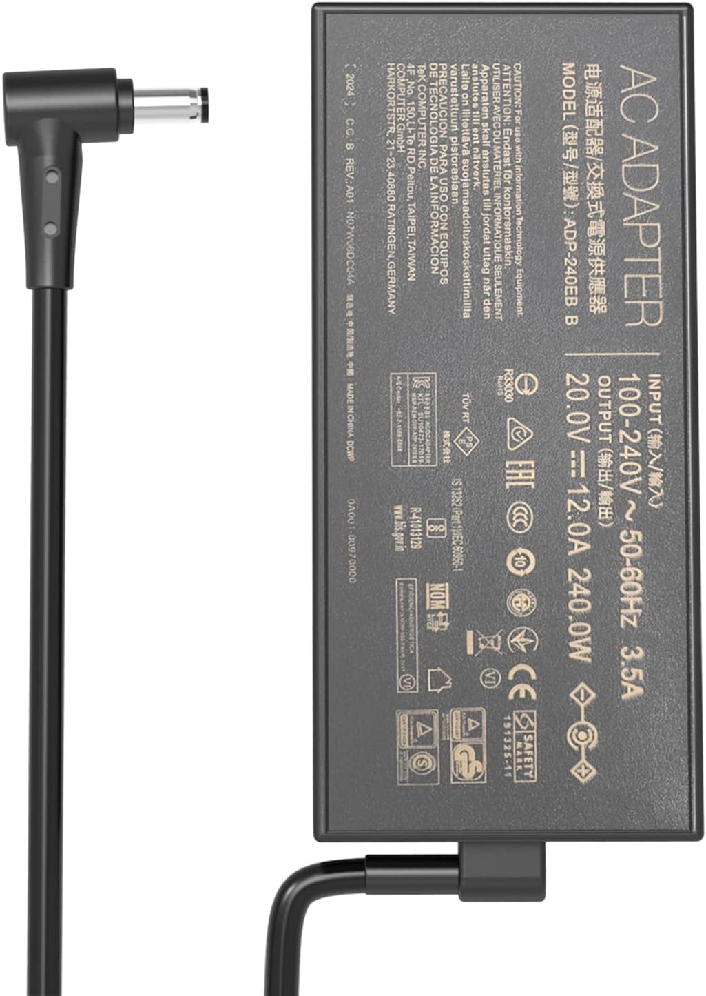 Chargeur ASUS ROG 240W (ADP-240EB B) – Adaptateur Secteur Haute Performanceimage-2