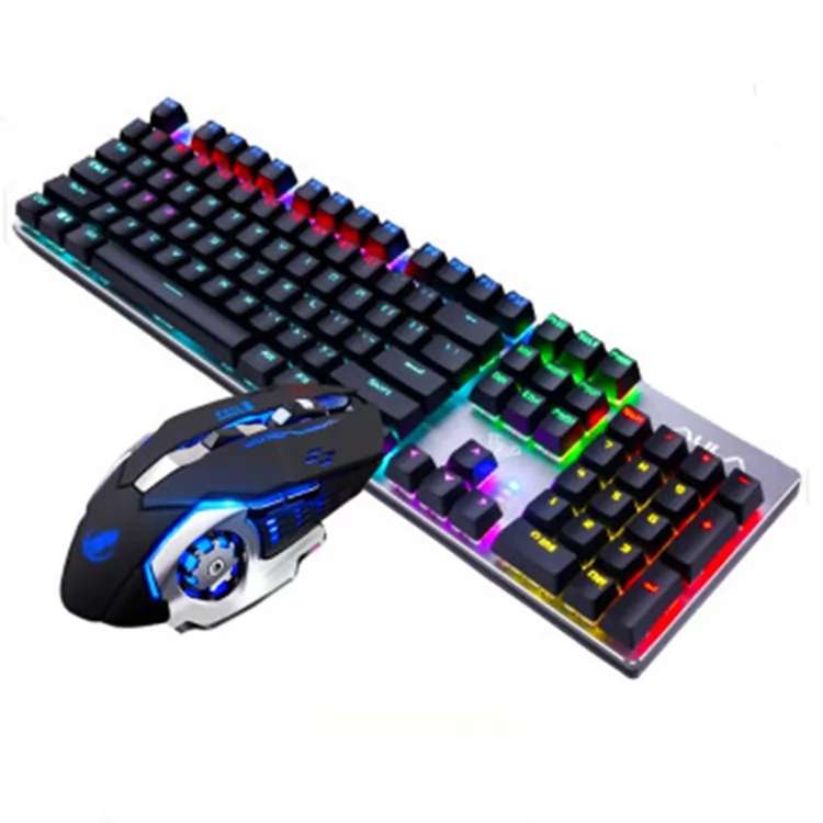 AULA -    AULA T400 Clavier Avec Souris Pack Gaming Mécanique