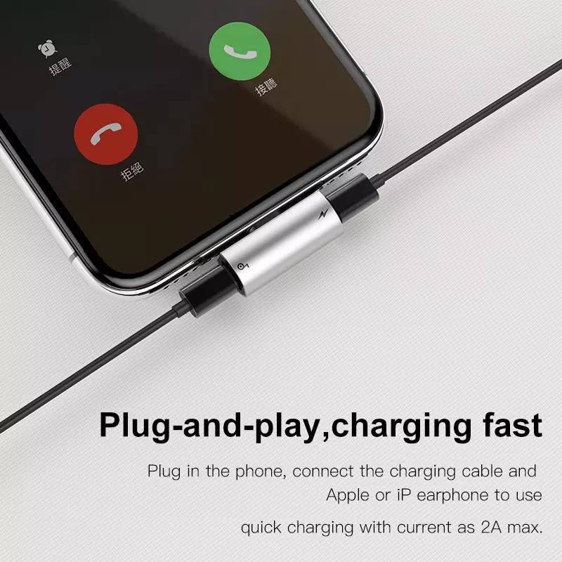Adaptateur Audio 3-en-1 Baseus en Aluminium pour iPhone/iPadimage 4