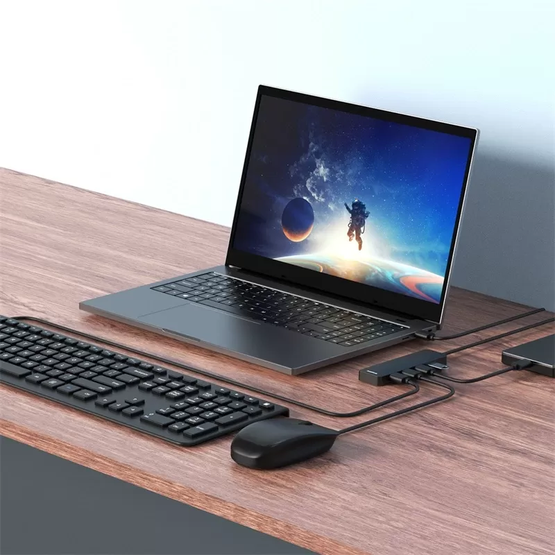 Adaptateur USB 3.0 4 Ports Baseus - 15cm Noirimage 4