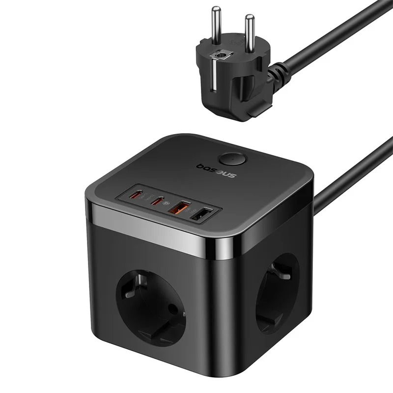 Baseus 7-en-1 Multiprise de Charge Rapide : Alimentez Tous Vos Appareils Simultanément image 1
