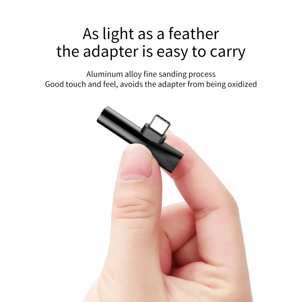 Baseus Adaptateur Audio USB Type-C 2en1image-2
