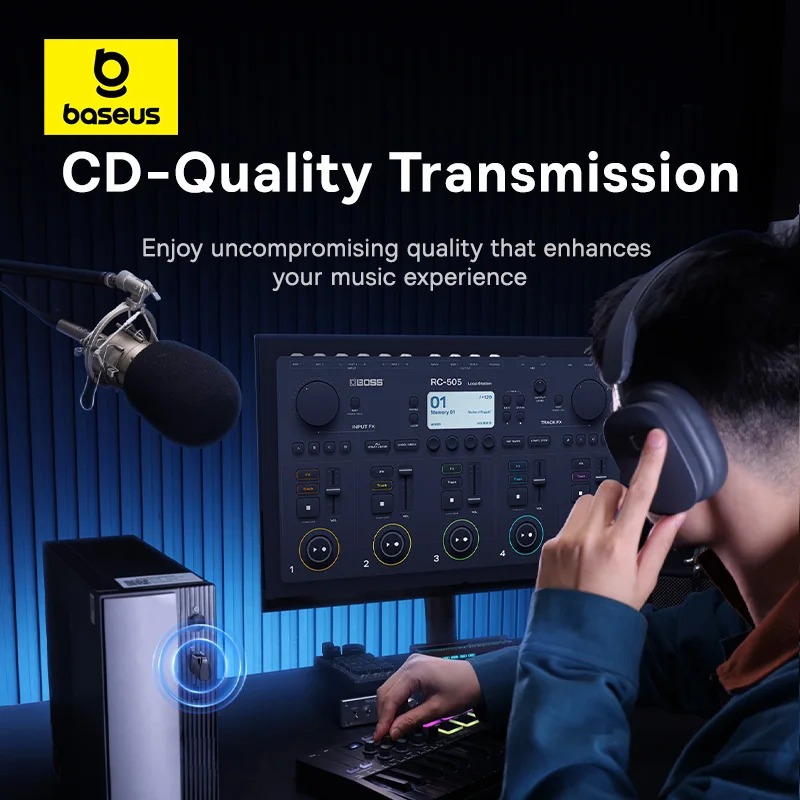 Baseus BA04 Plus – Adaptateur USB Bluetooth 5.4 pour PC & Laptop image 3