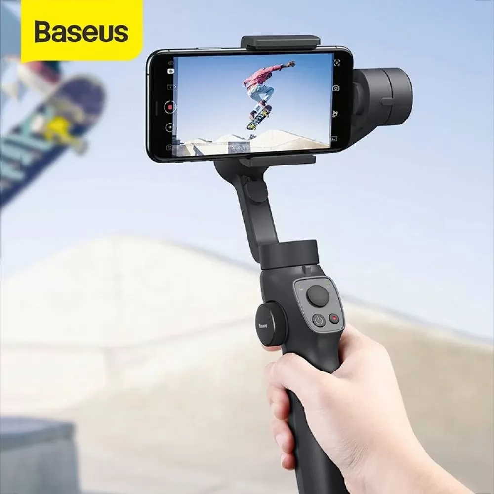 Baseus Cardan à 3-Axes Stabilisateur Bluetooth sans Filimage-2