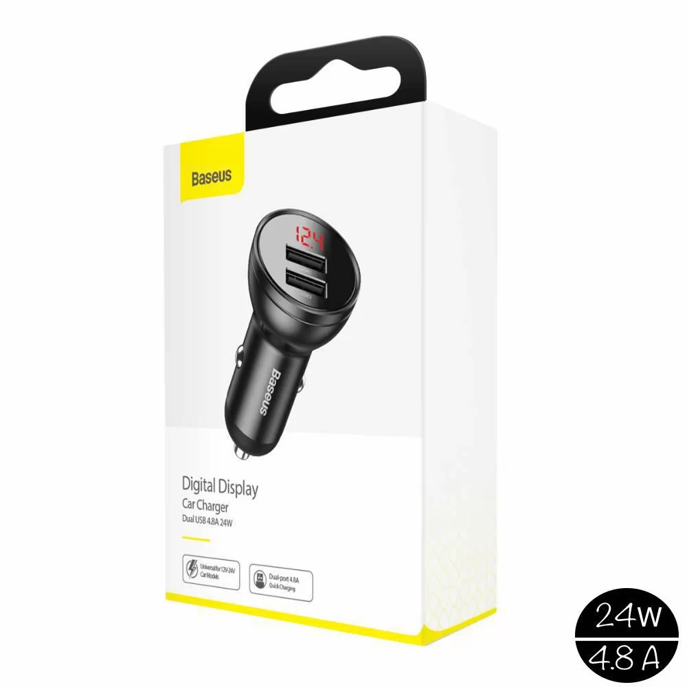 BASEUS - Chargeur pour Voiture Baseus Double USB