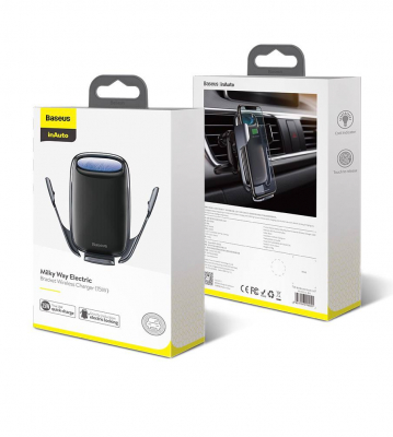 Chargeur de voiture sans fil Qi 15W - Quick Charge 3.0 - Support