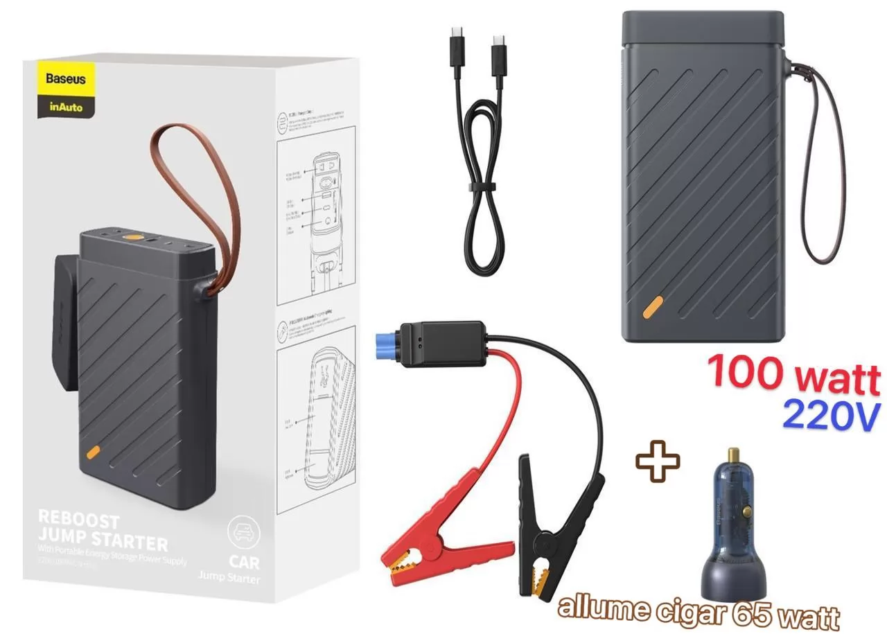 BASEUS - Baseus Démarreur Portable de Voiture 16000 mAh