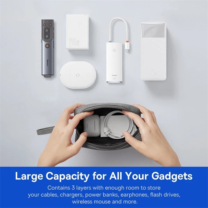 Baseus Digital Organizer – Sacoche de Rangement pour Accessoires Tech image 3