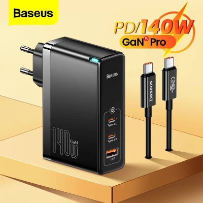 Baseus GaN 5 Pro 140W – Chargeur Secteur Ultra Rapide PD 3.1
