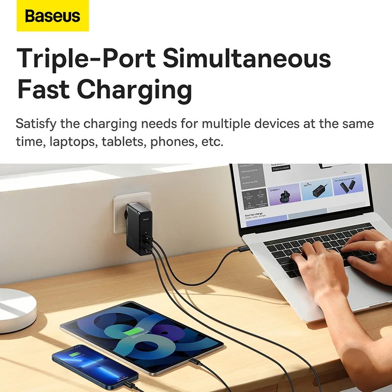 Baseus GaN 5 Pro 140W – Chargeur Secteur Ultra Rapide PD 3.1 image 3