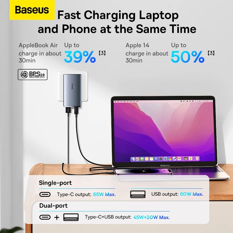 Baseus GaN 5 Pro 65W  image 3