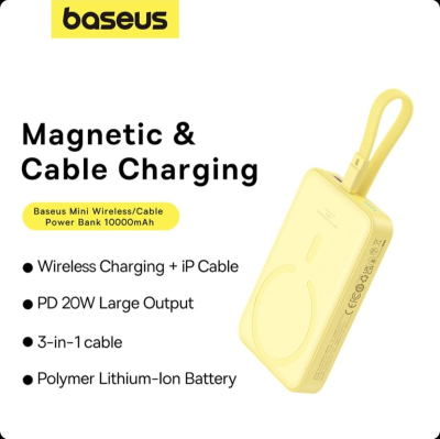 BASEUS - Baseus Magnetic Mini 10000mAh – Batterie Externe MagSafe 20W Fast Charge