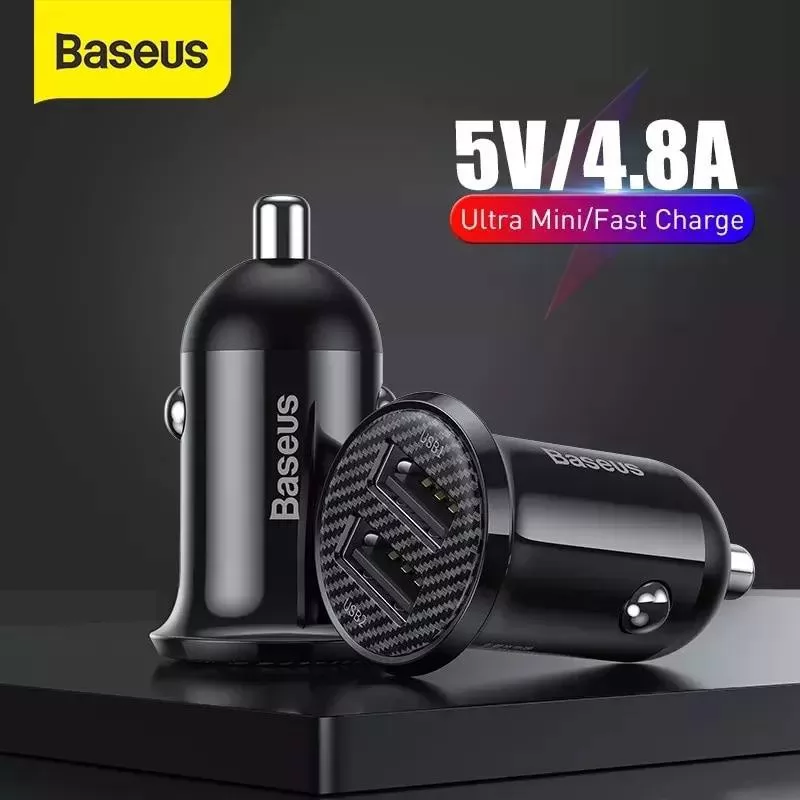 Baseus Mini Chargeur de Voiture à 2 Portsimage-2