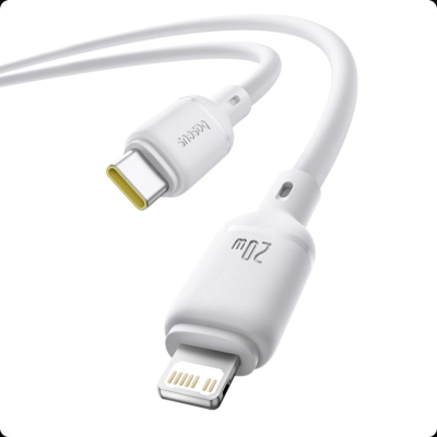 Baseus Silky Series 20W – Câble USB-C vers Lightning Ultra Souple 2m
