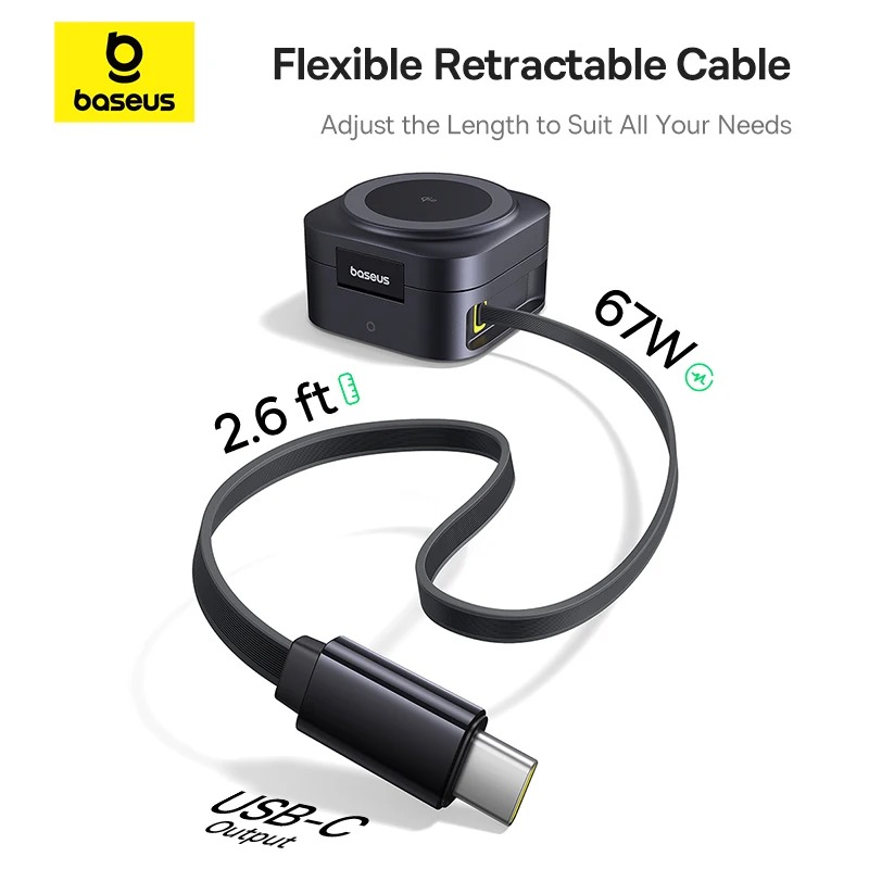 Baseus Station Hybride 67W & Qi2 15W – Le hub de charge ultime. image 3