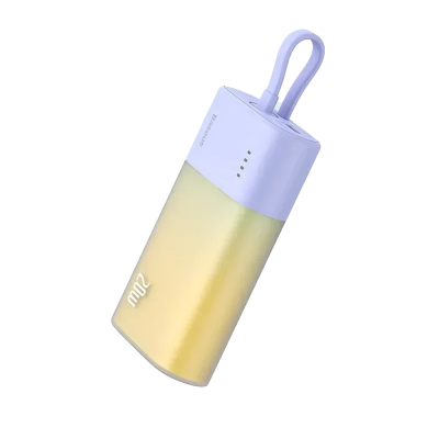 BASEUS - Batterie Externe Portable à Charge Rapide PD 20W avec Câble Intégré pour iPhone