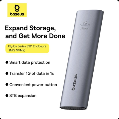 Boîtier SSD Baseus FlyJoy – Adaptateur M.2 NVMe vers USB-C Haute Vitesse