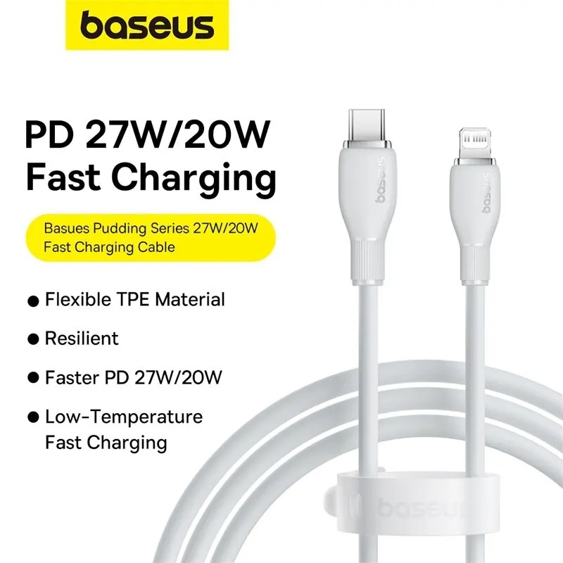 Câble Baseus USB-C vers Lightning 20W - Charge Rapide 1.2M image-2