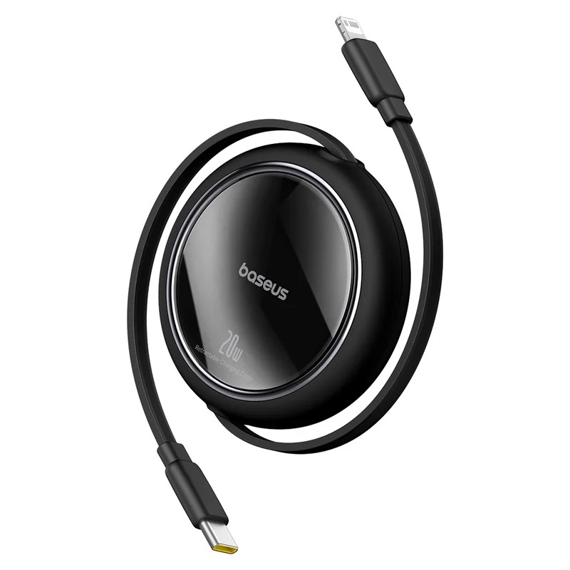 Câble USB-C Rétractable Baseus 100W - Charge Rapide MacBook, iPad, iPhone 15/16, Xiaomi, Samsung image 1