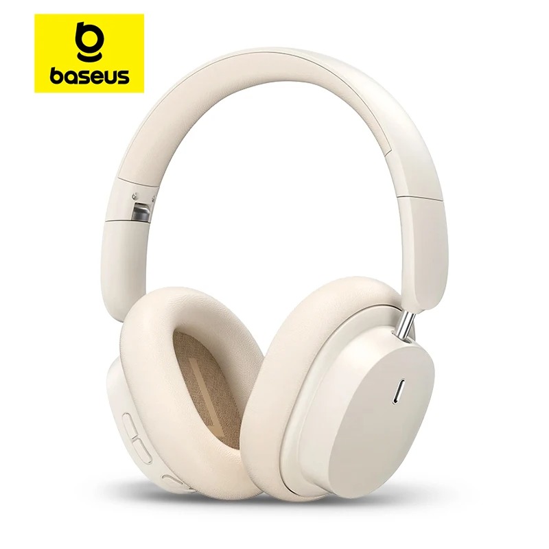 Casque sans fil Baseus Bowie D05 – Autonomie 70H, Son Hi-Fi, Bluetooth 5.3, Confort Optimal – Blanc Crèmeimage-2