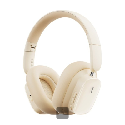 Casque Sans Fil Baseus Headphones - Blanc Élégant