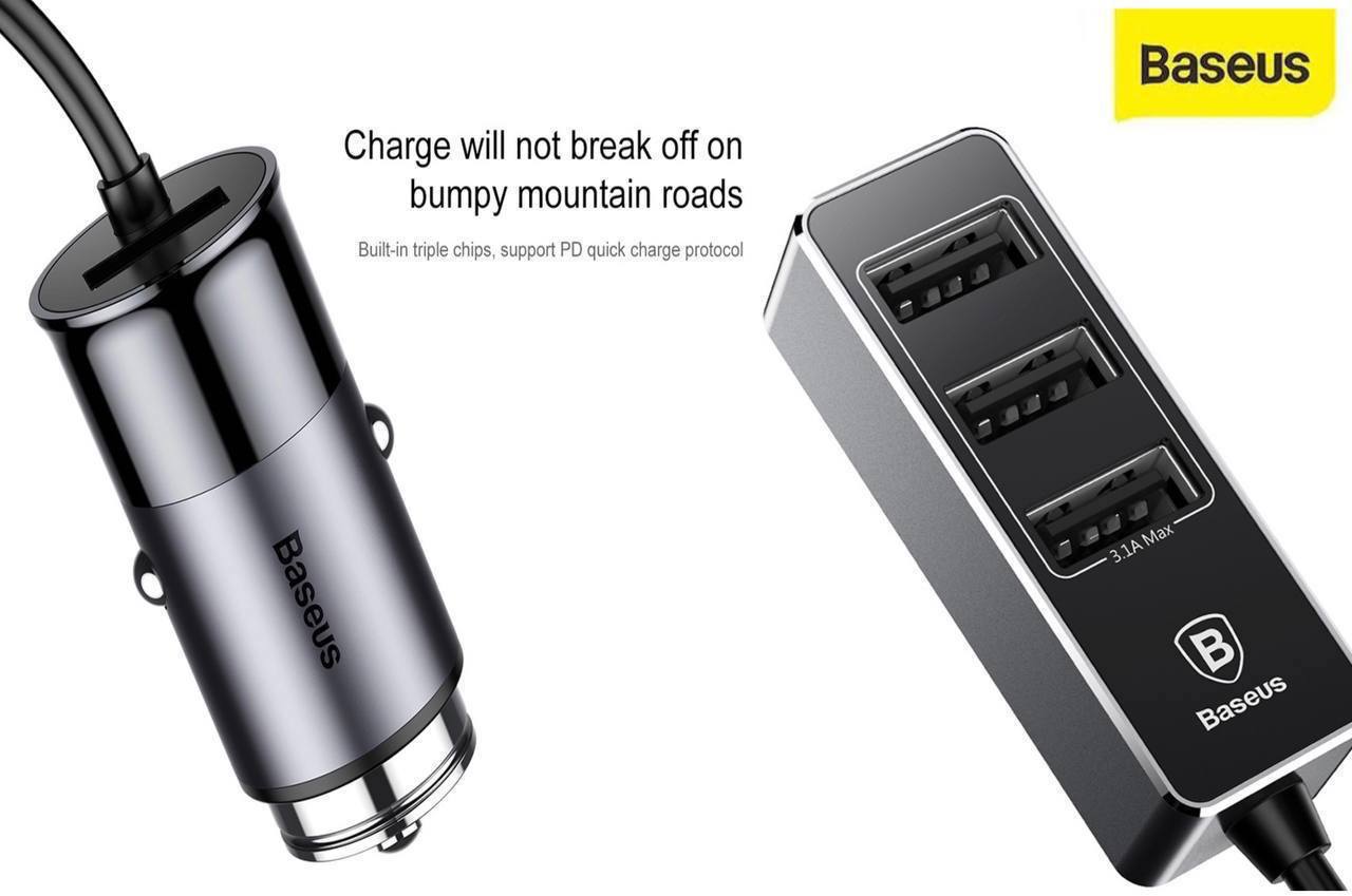 Chargeur Allume-Cigare Baseus 80W 4 USBimage-2