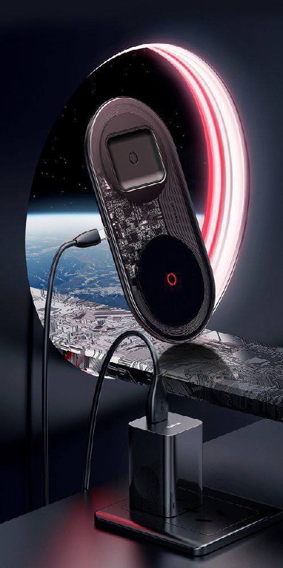 Chargeur Double 2 en 1 Baseus Sans Fil Qi 24W image 3