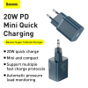 Chargeur Rapide Baseus 20W PD - Câble Type-C vers Lightning 1m - Bleu - iPhone/iPad image 3