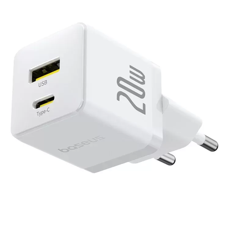 BASEUS - Chargeur Rapide Baseus Palm 20W USB-C + USB-A - 