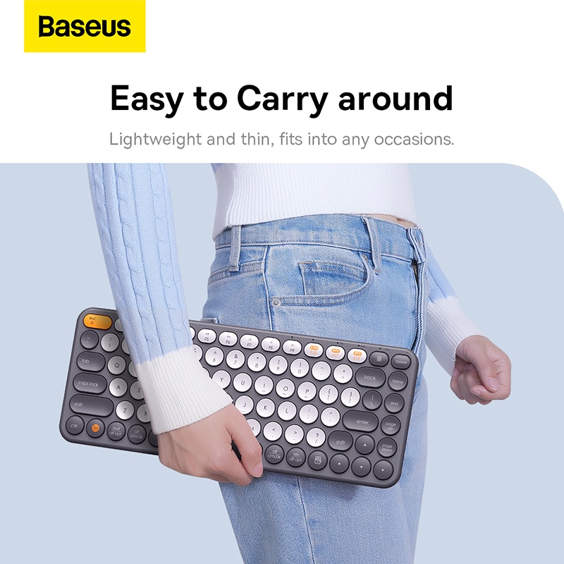 Clavier Ergonomique Baseus K01A – Multi-Dispositifs et Silencieux image 3