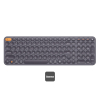 Clavier sans fil Baseus K01B Tri-Mode (Bluetooth 5.0 & 2.4G) | Silencieux | Disposition US - Gris image 1