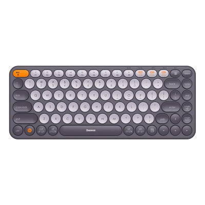 BASEUS - Clavier Sans Fil Tri-Mode Baseus K01A : Bluetooth, 2.4GHz, Silencieux, Multi-appareils