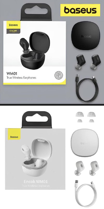 Ecouteurs sans Fil Airpods Baseus Bluetooth WM01 TWSimage 4