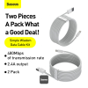 Kit de Câbles Baseus Simple Wisdom – USB vers Lightning 2.4A (Lot de 2 x 1.5M) image 1
