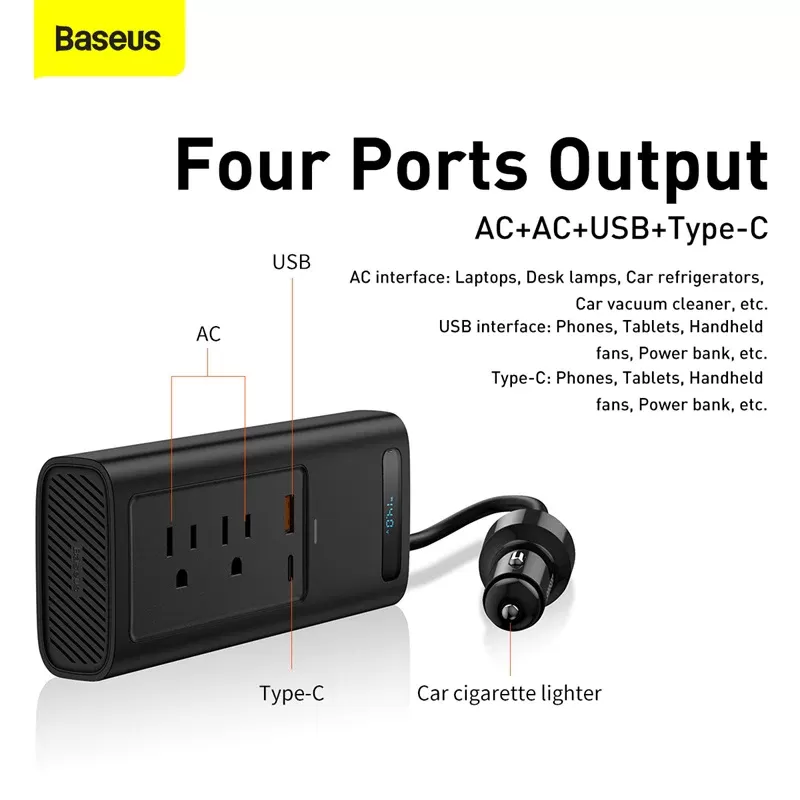 Onduleur de Voiture Baseus 150W image 3