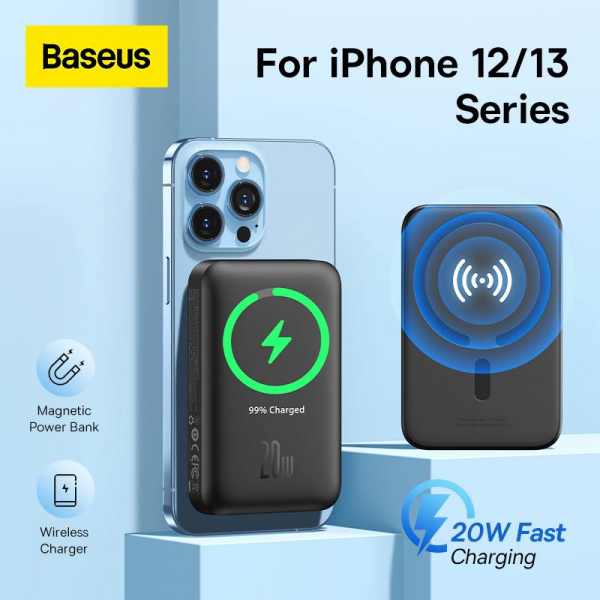 Power Bank Magnetique Baseus 6000mAh 20Wimage-2
