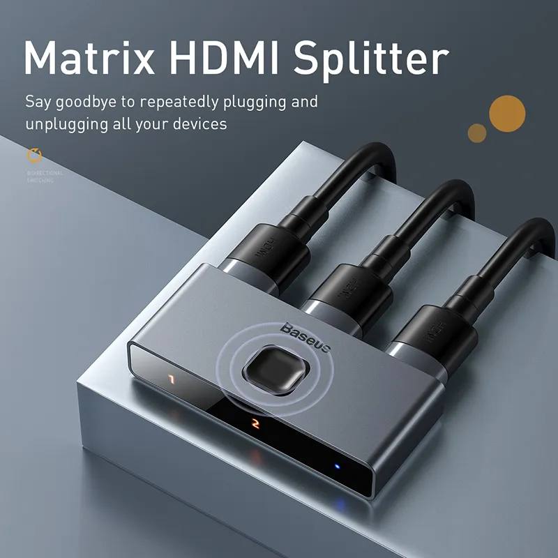 Répartiteur HDMI 2 en 1 Baseusimage-2