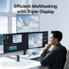 Station d'accueil USB-C Baseus Spacemate 11-en-1 : Triple HDMI 4K@60Hz, 10Gbps USB, PD, RJ45, Audio 3.5mmimage-2