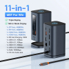 Station d'accueil USB-C Baseus Spacemate 11-en-1 : Triple HDMI 4K@60Hz, 10Gbps USB, PD, RJ45, Audio 3.5mmimage 4