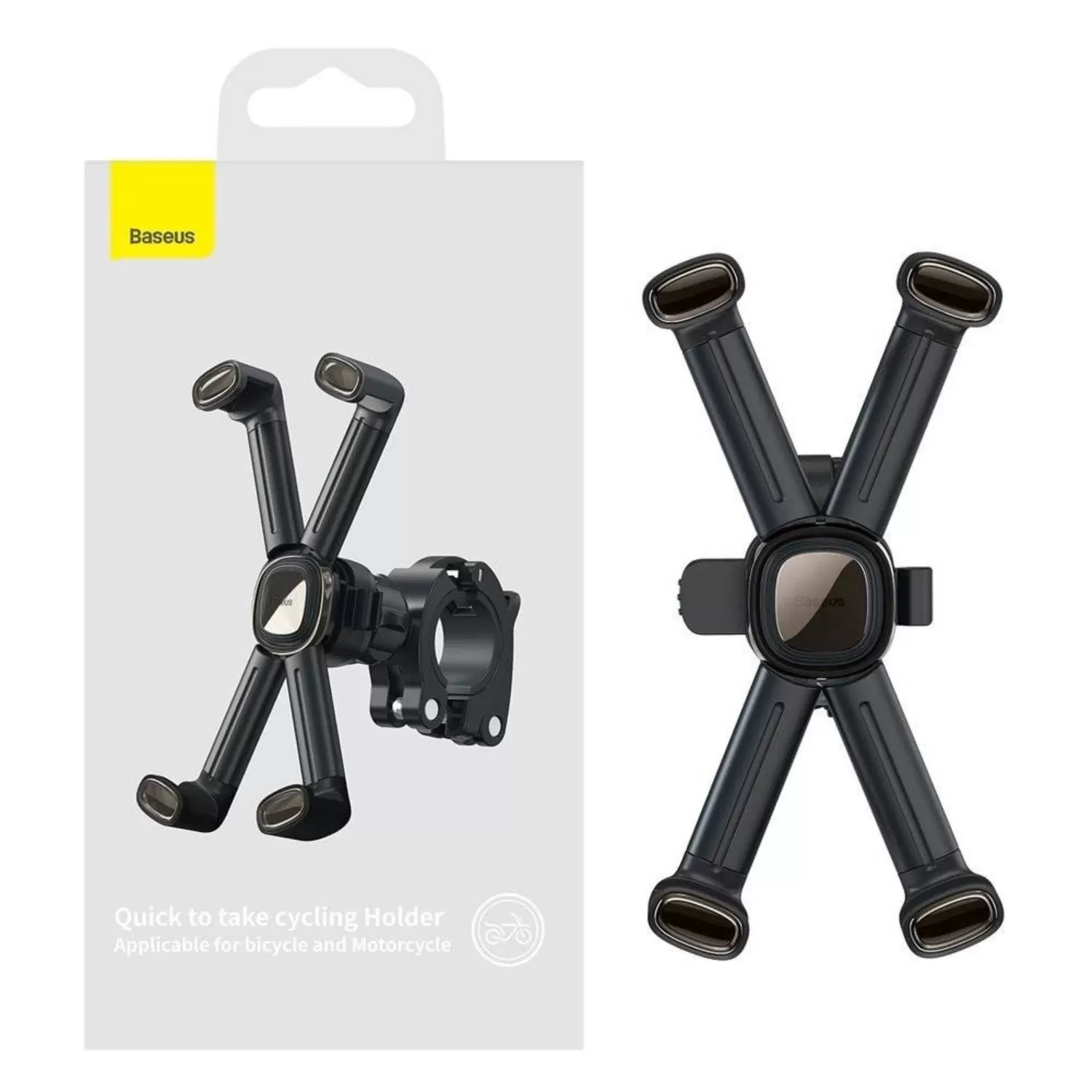 Support de Téléphone Baseus Universel pour Trottinette Électrique, Vélo, Motoimage-2