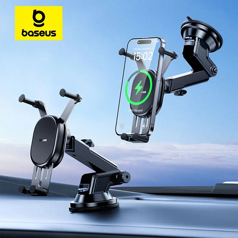 Support de voiture à chargement sans fil Baseus Stable Gravitational Pro 15Wimage-2