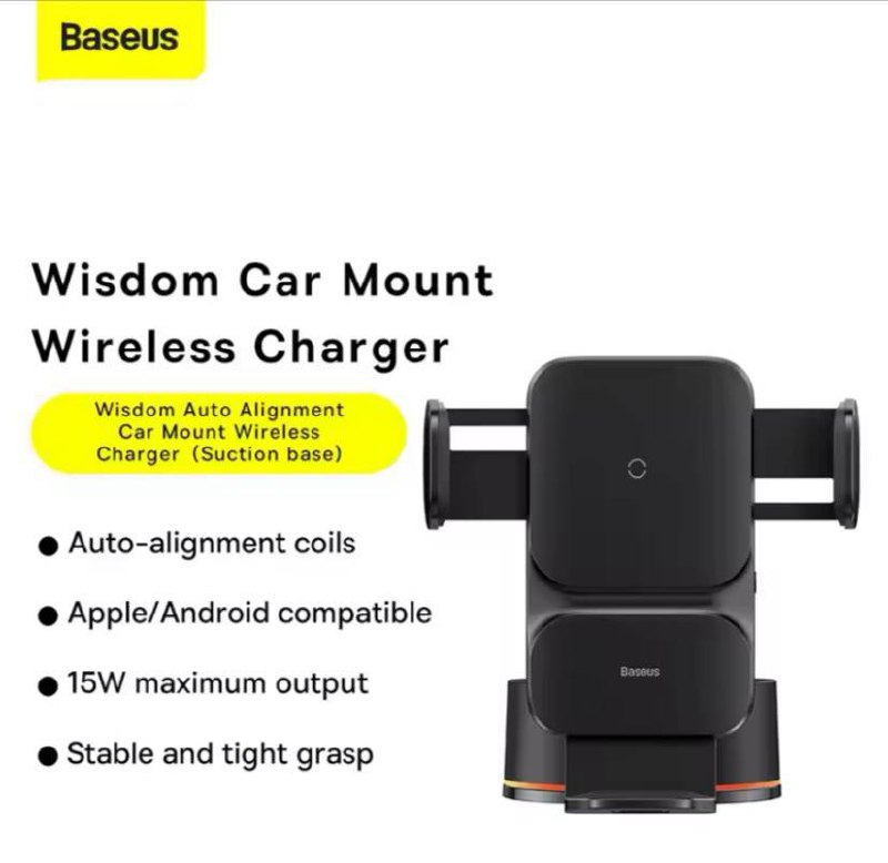 Support et Chargeur Magnétique Baseus de Voitureimage 4
