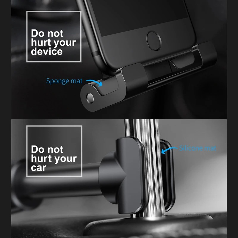 Support Tablette Voiture Baseus - Rotation 360° - Siège Arrière - iPhone/iPad/Tablettes - Noir SUHZ-01image-2