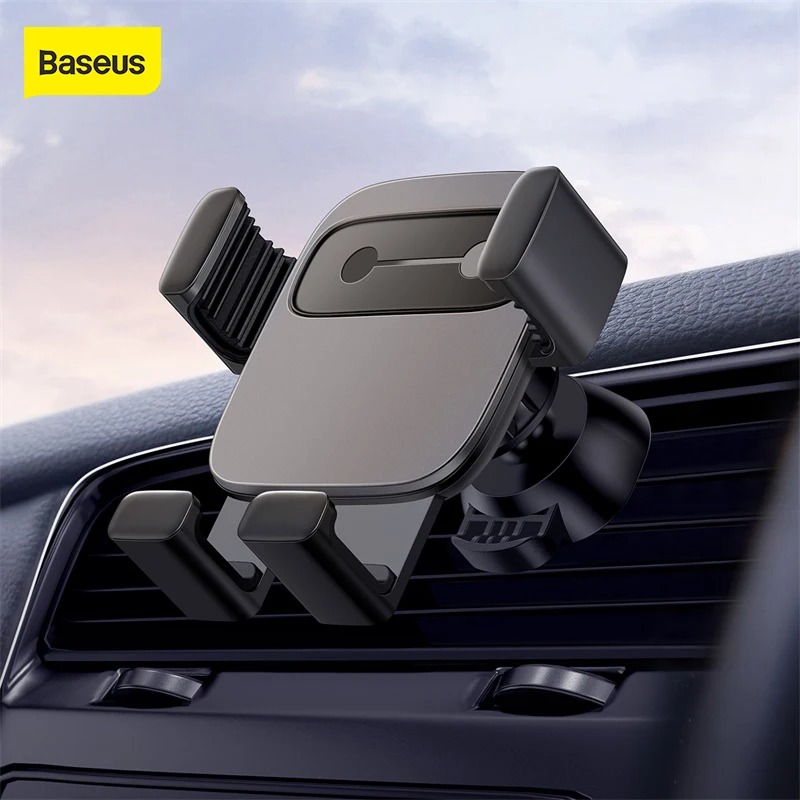 Support Téléphone Voiture Baseus Cube Gravity - Fixation Stable - Rotation 360° - Noir SUYL-FK01image-2
