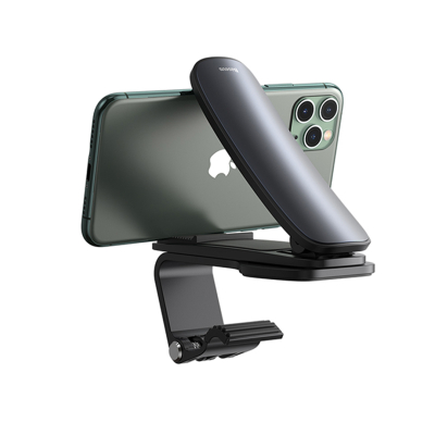 BASEUS - Support Téléphone Voiture Baseus Pro - Clip Tableau de Bord - Noir - Rotation 360° - Stable et Sécurisé