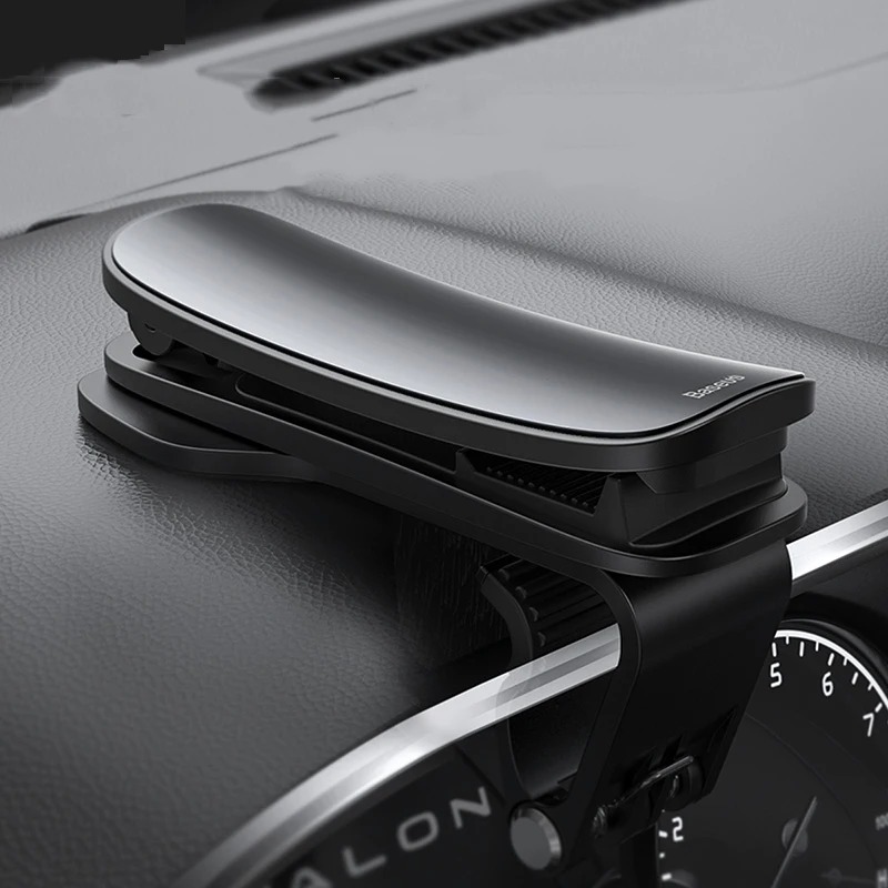 Support Téléphone Voiture Baseus Pro - Clip Tableau de Bord - Noir - Rotation 360° - Stable et Sécuriséimage-2