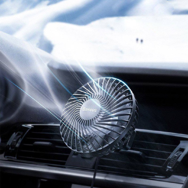 Ventilateur de Voiture Baseus USB 3 Niveaux image 3