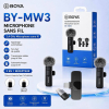 Kit Double Microphone Sans Fil Boya BY-MW3 (Lightning & Type-C) – Portée 20m+, Plug & Play pour iPhone, Android & Vlogimage-2